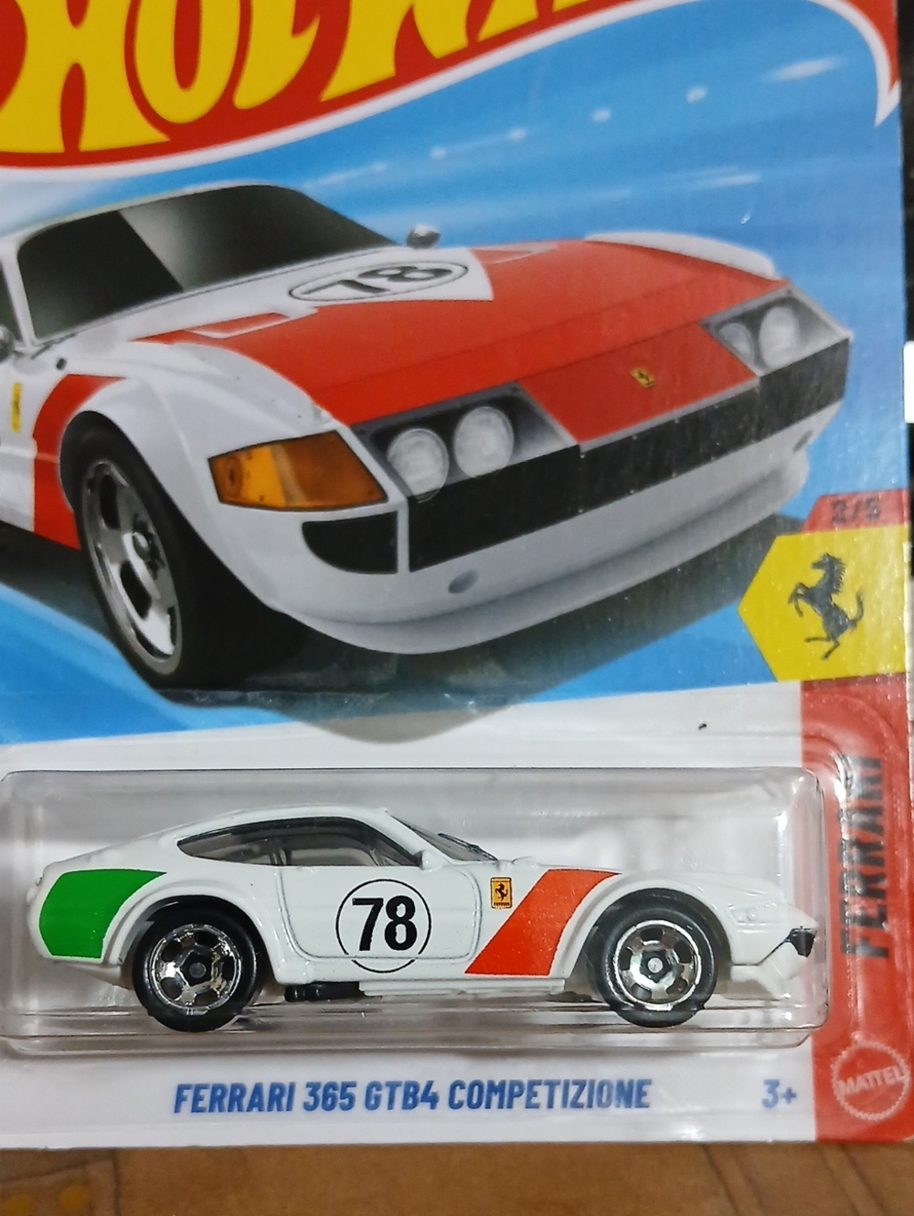 Ferrari 365 GTB4 Competizione Toy Car - Hot Wheels 1/64